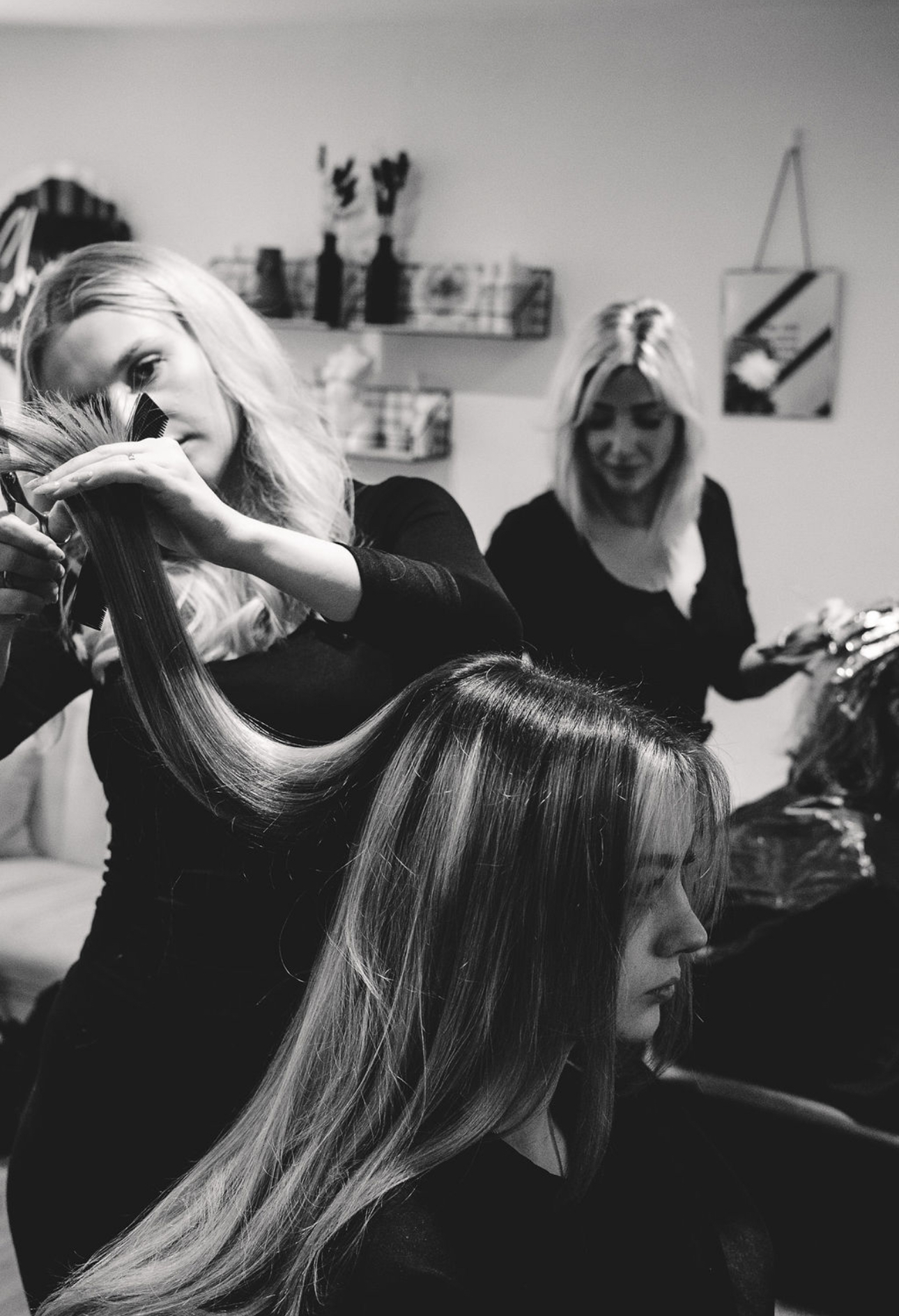 Salon styling session